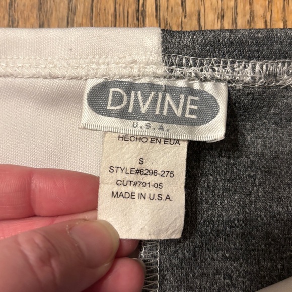 Divine USA Colorblock Checkerboard Maxi Skirt Size Small Made in USA - Picture 4 of 5